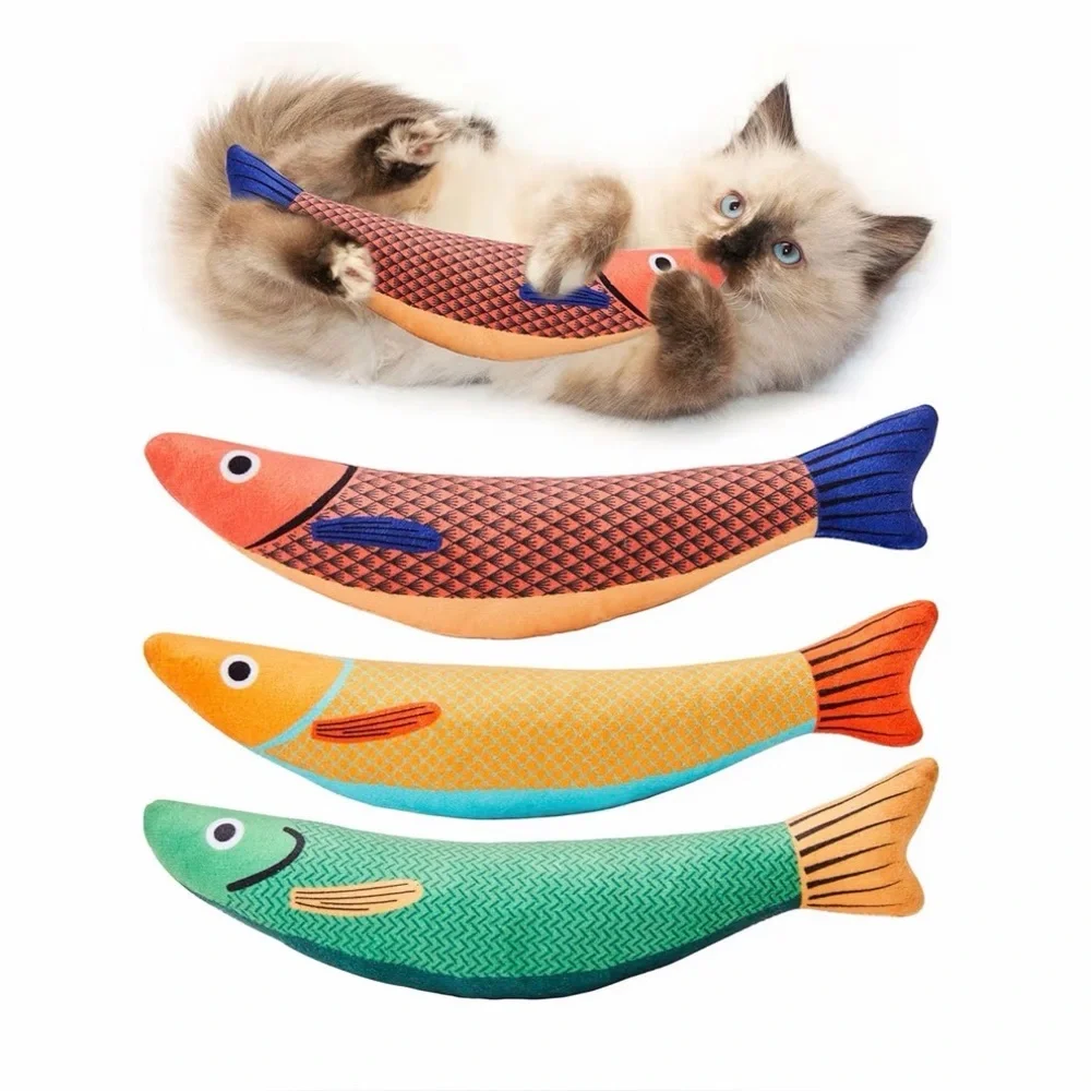 Crinkle Fish Catnip Toys